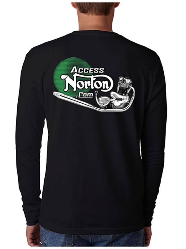 Printed Long Sleeve Tee Shirt - Back