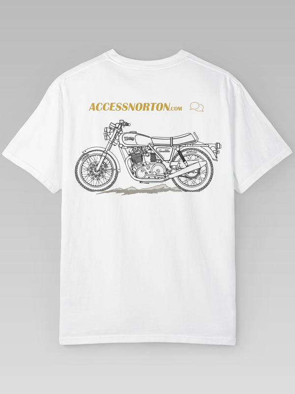 AccessNorton Tee Shirt - Back White