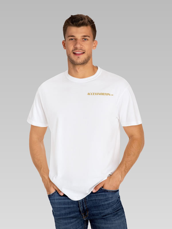 AccessNorton Tee Shirt - Front Model White