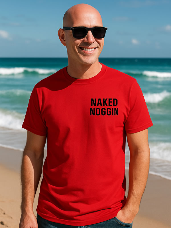Naked Noggin Baldy Tee Shirt