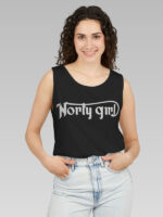 Norty Girl - Designed Tank Top - Black Front2 Tank Top